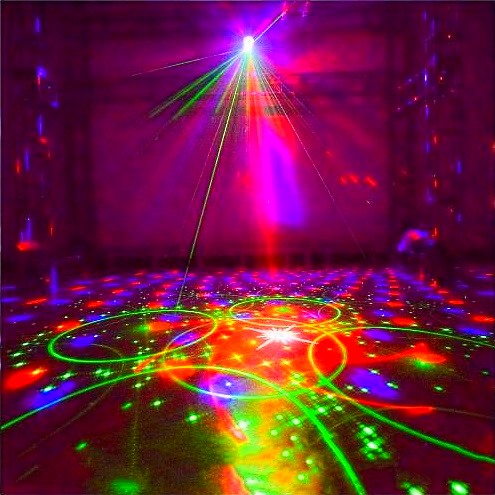 Лазерная цветомузыка, Цветомузыка на Новый год